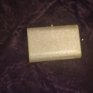 Vintage glitter lucite clutch